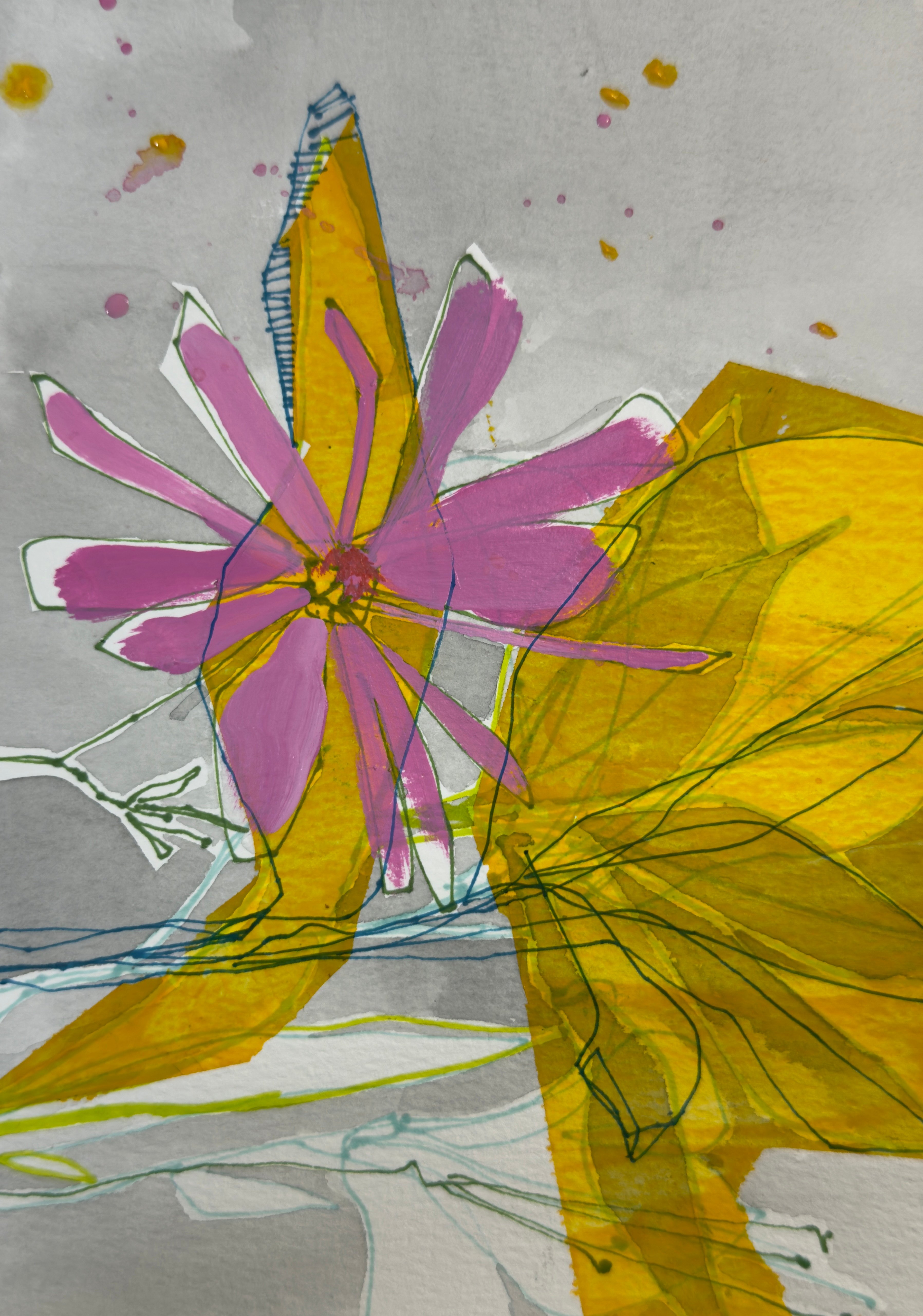 Pastel and Ink on paper 2025