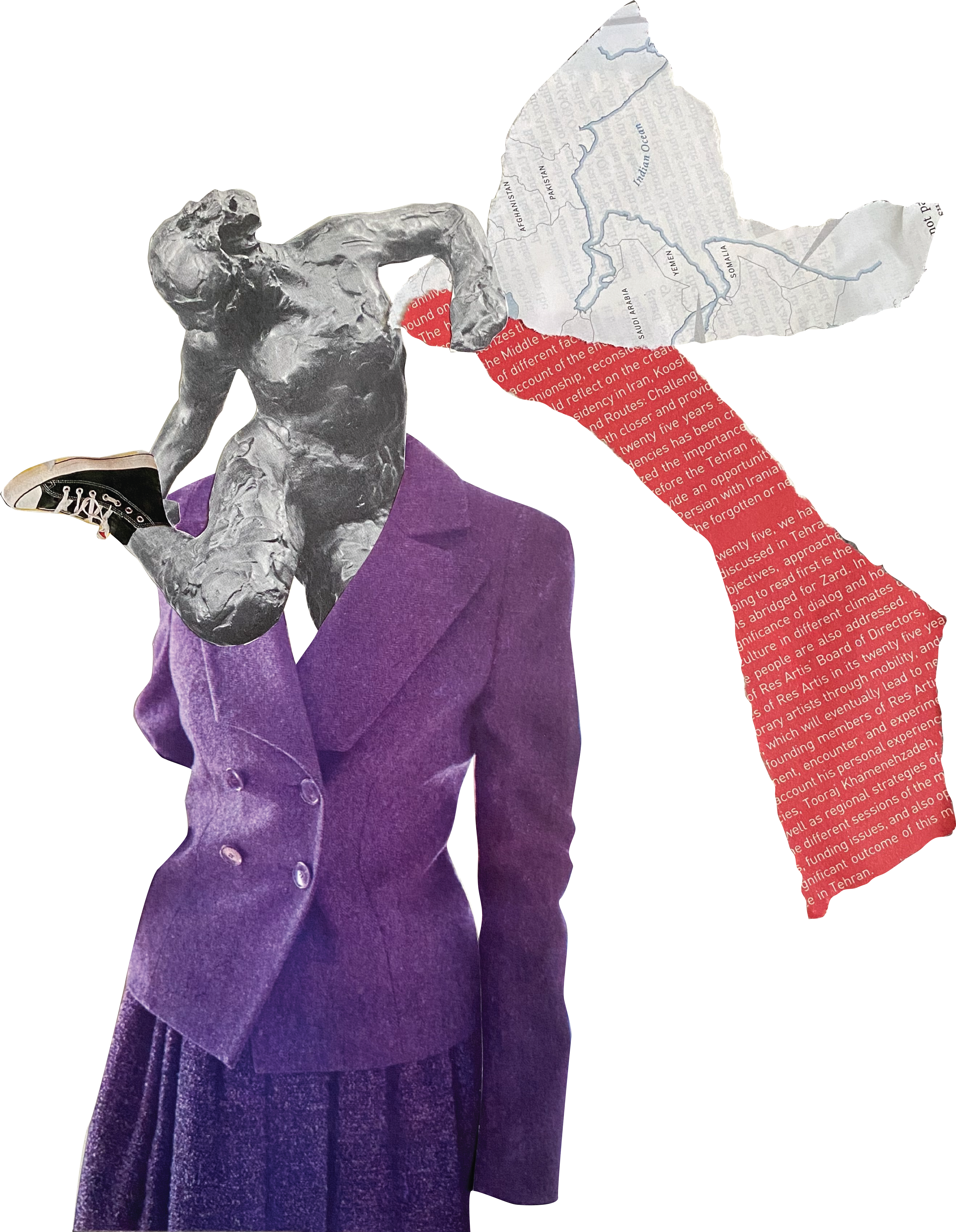 Collage art composition